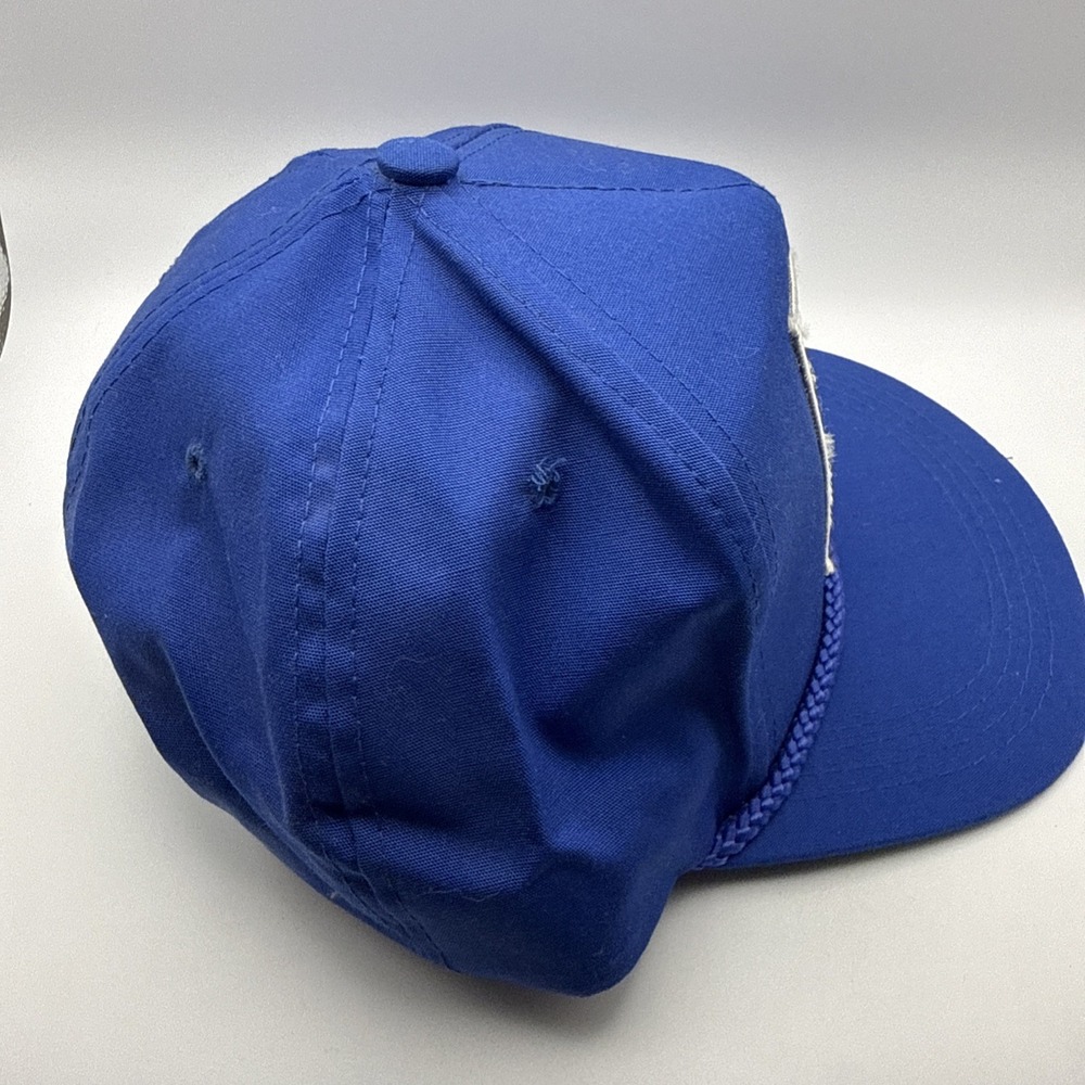 Vintage Nissin TAX AIR Blue Snapback Hat 80s - Picture 4 of 7